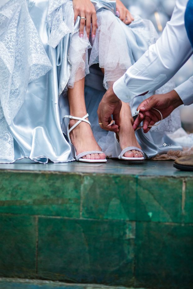 Debutante durante a festa de 15 anos