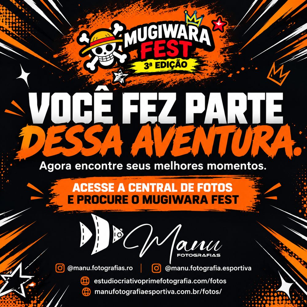 Arte do Mugiwara Fest: você fez parte dessa aventura, agora encontre seus melhores momentos