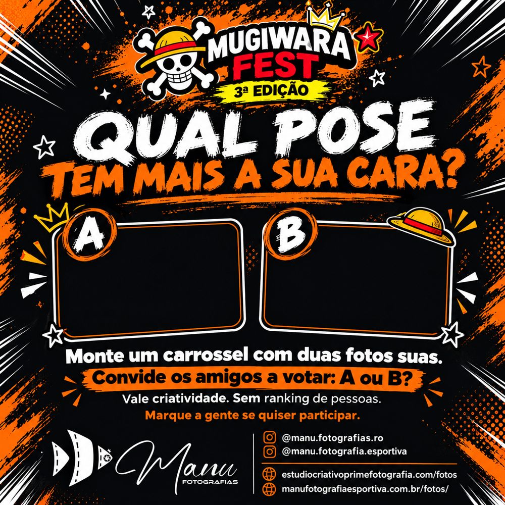 Arte do Mugiwara Fest: qual pose tem mais a sua cara?