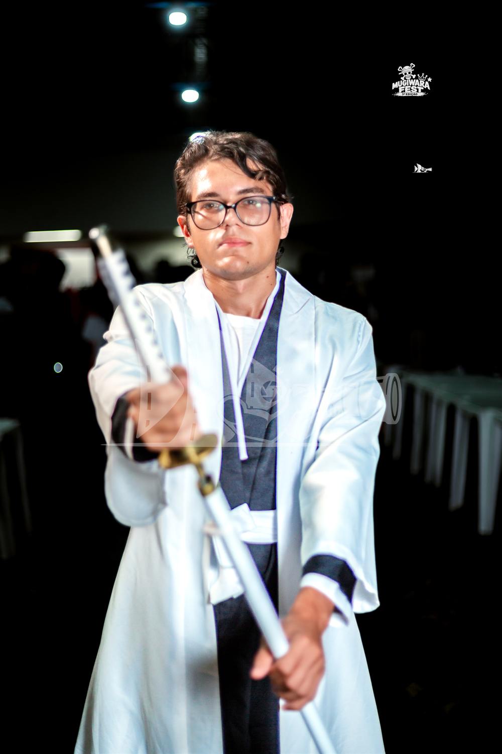 Cosplay de Sōsuke Aizen no Mugiwara Fest