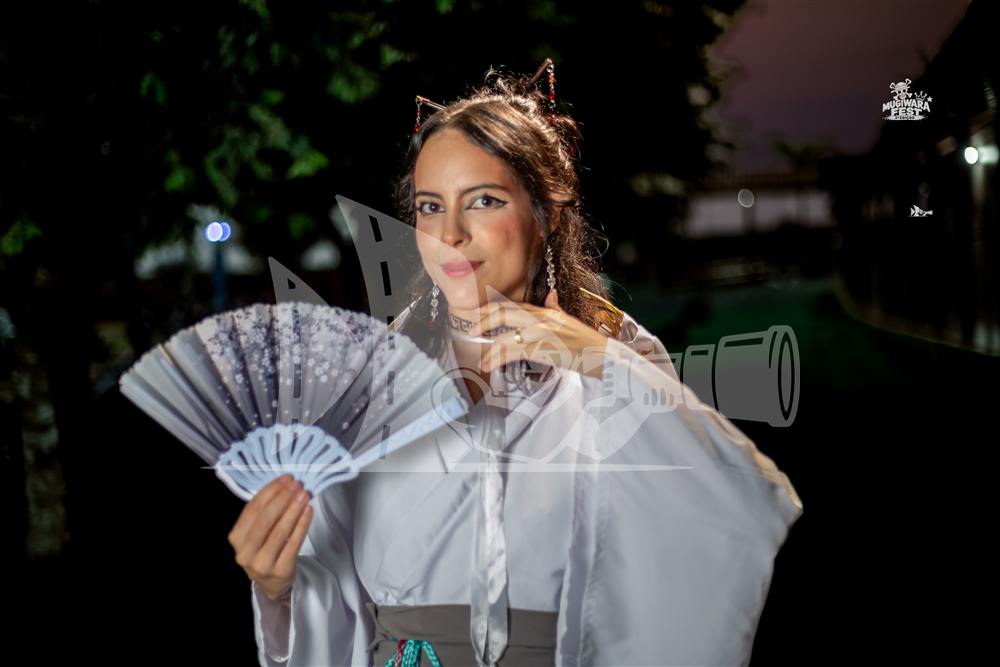 Elegância em hanfu no Mugiwara Fest