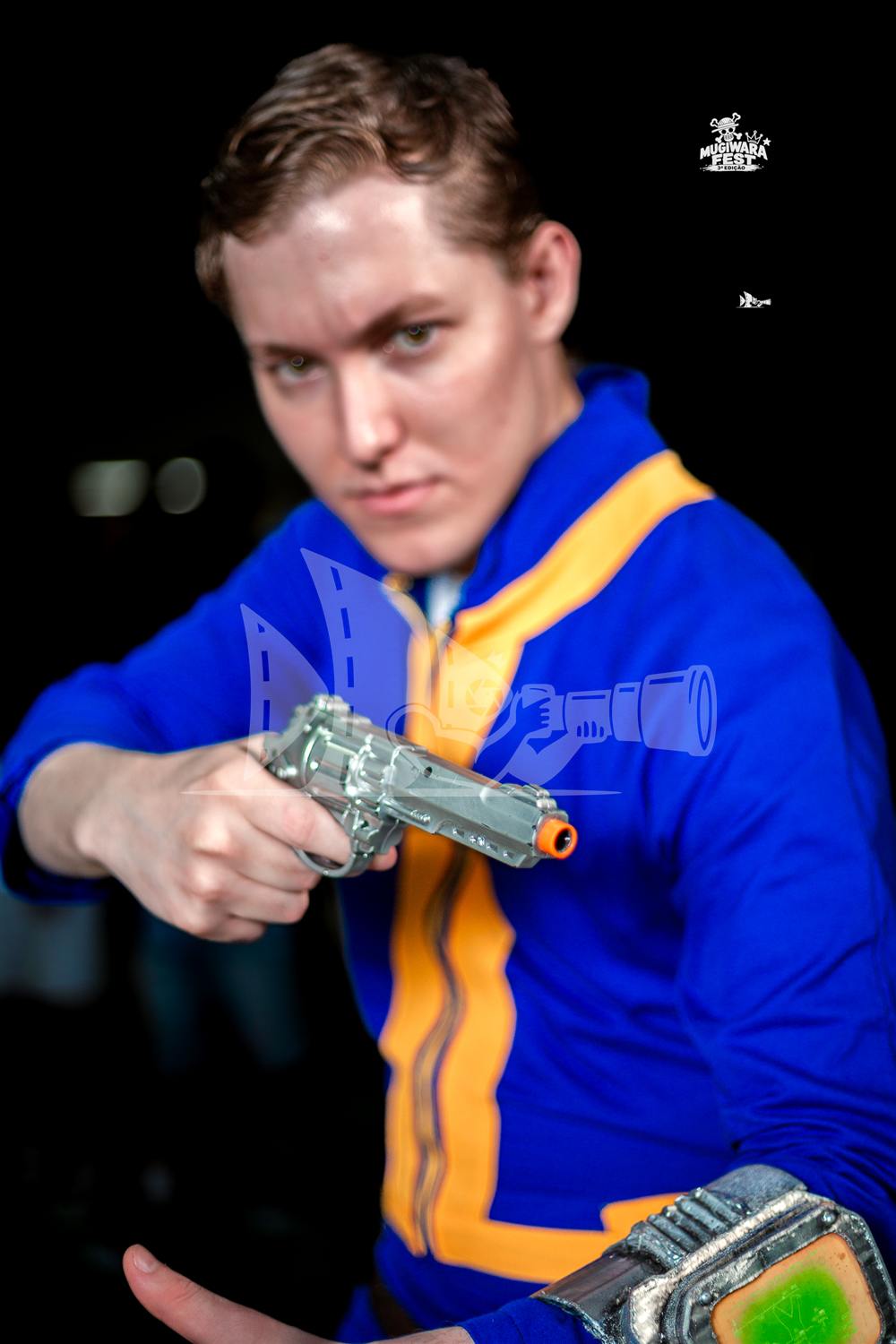 Cosplay de Fallout (morador do Vault) no Mugiwara Fest