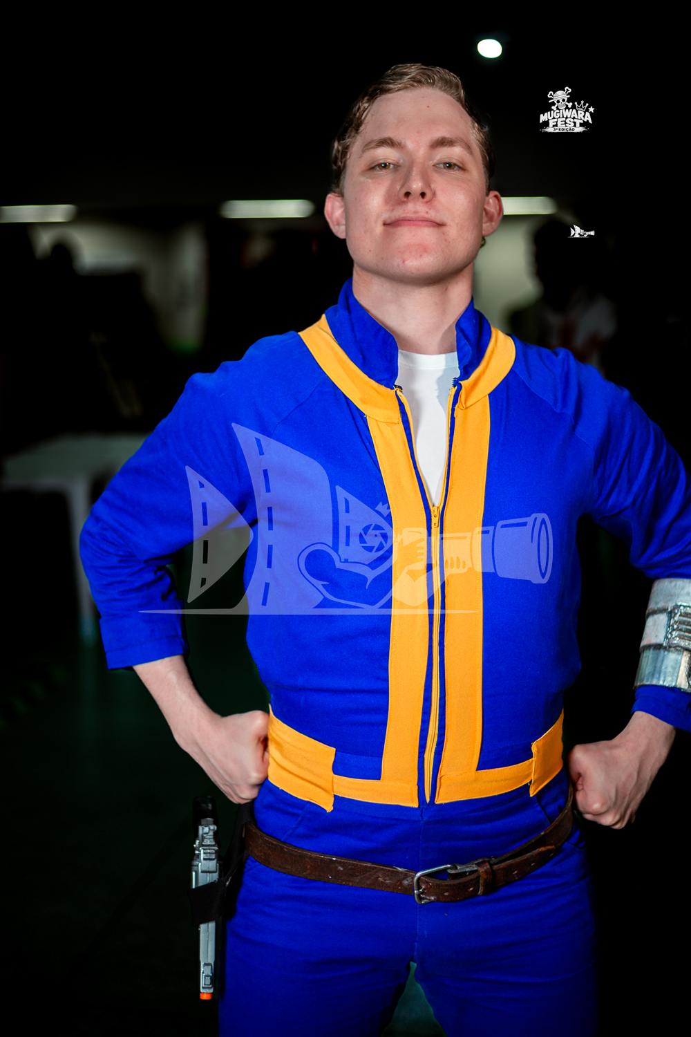 Cosplay de Fallout (morador do Vault) no Mugiwara Fest