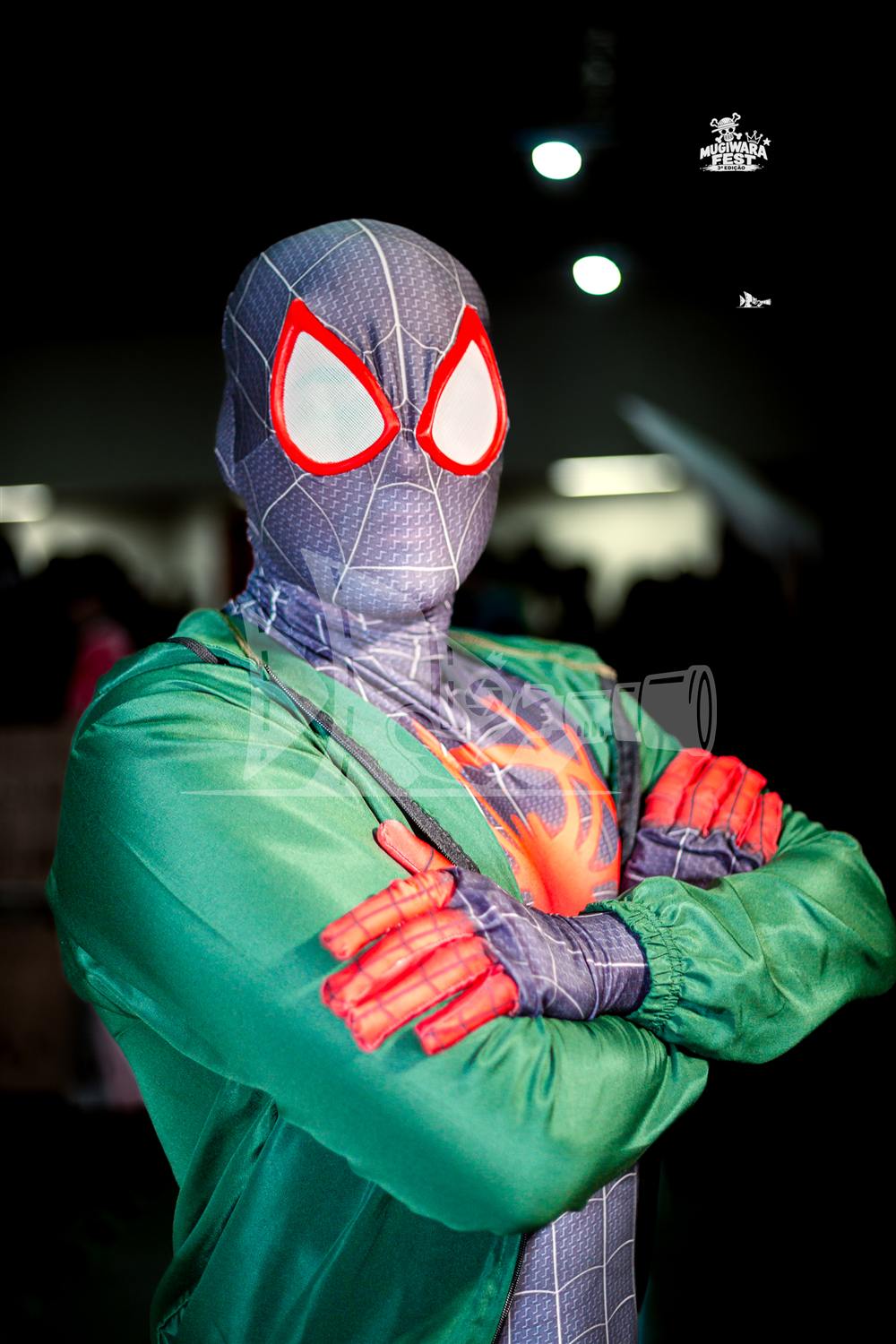 Cosplay de Miles Morales (Aranhaverso) no Mugiwara Fest