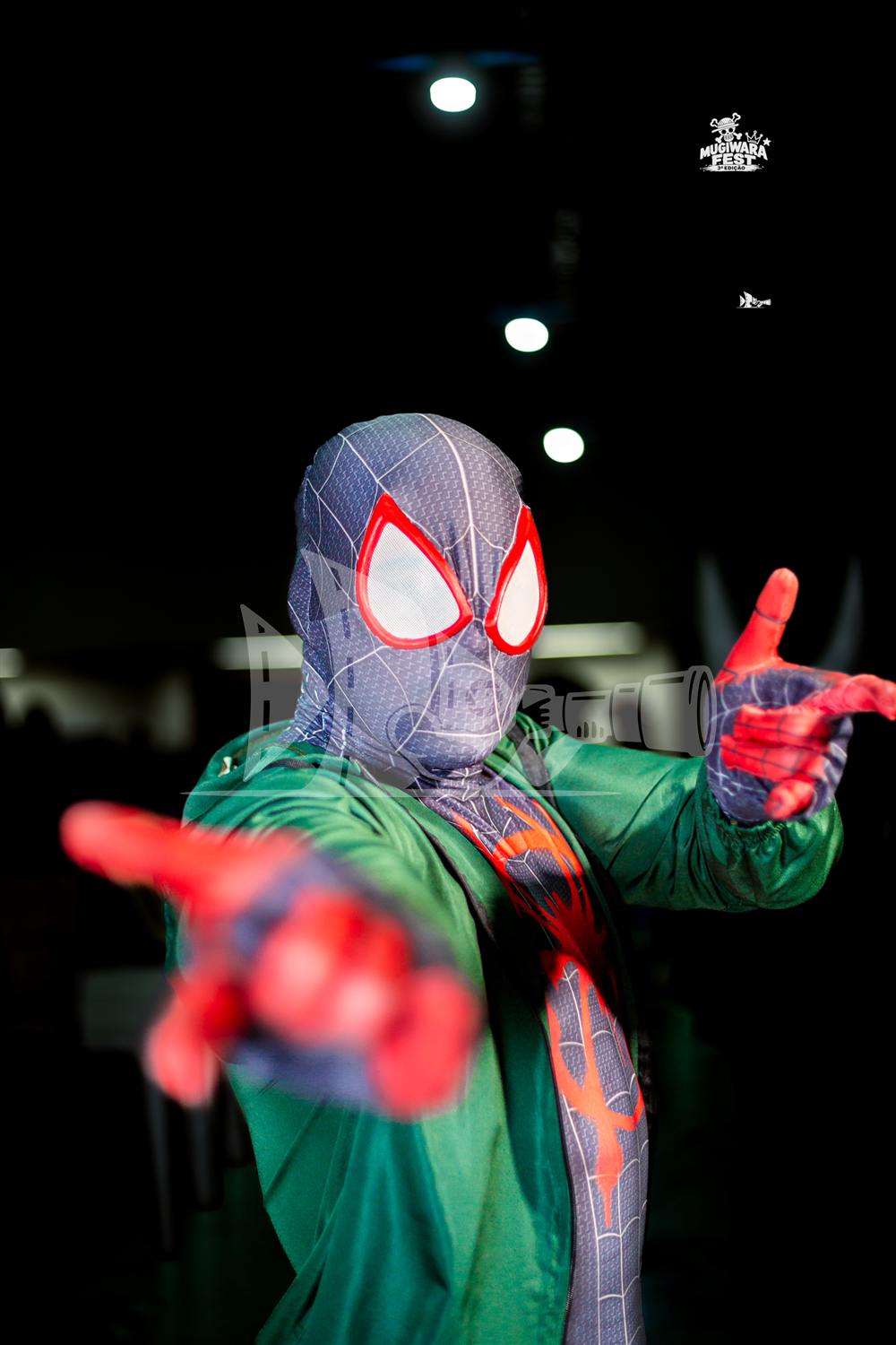 Cosplay de Miles Morales (Aranhaverso) no Mugiwara Fest