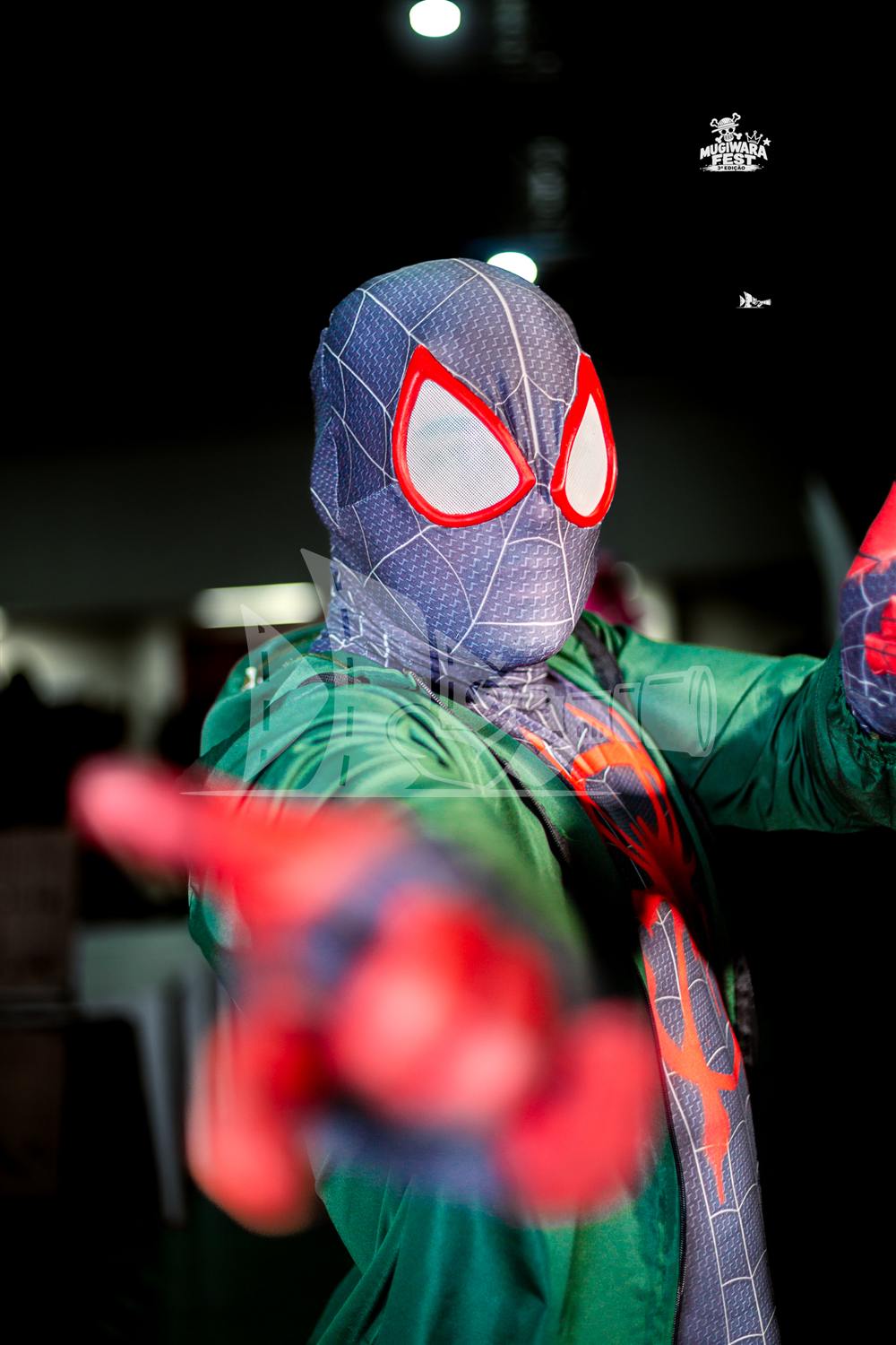 Cosplay de Miles Morales (Aranhaverso) no Mugiwara Fest