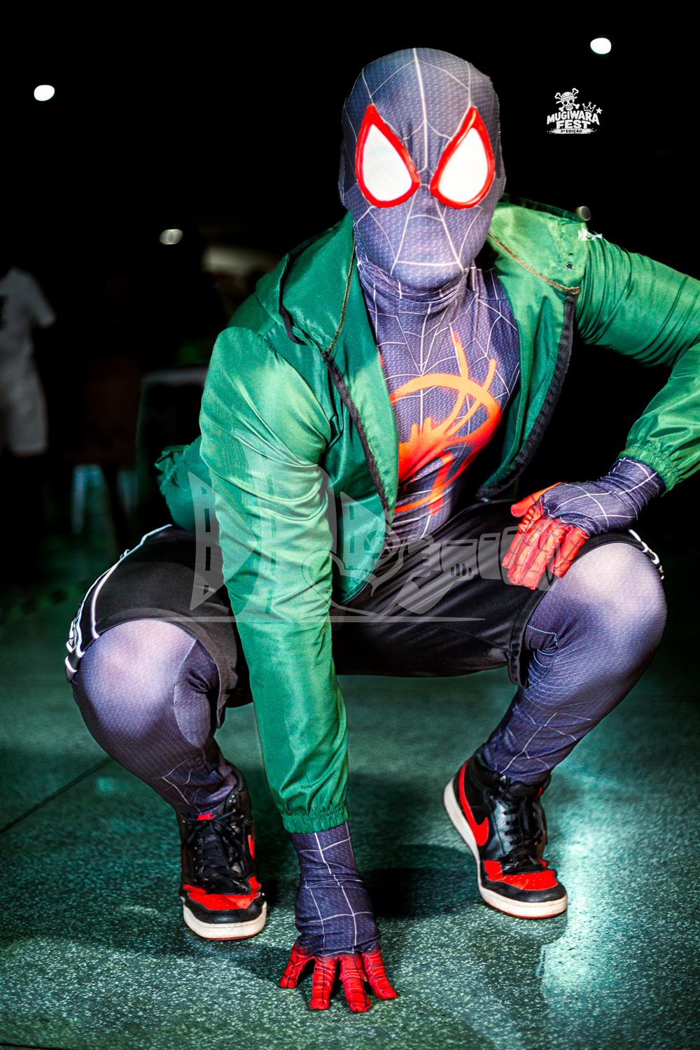 Cosplay de Miles Morales (Aranhaverso) no Mugiwara Fest