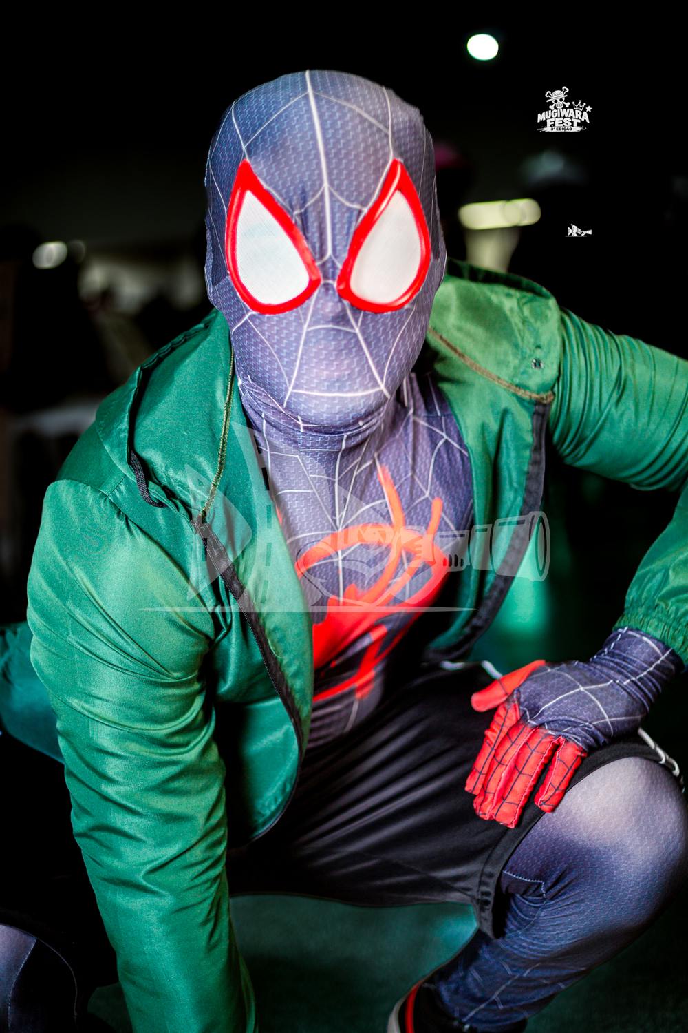 Cosplay de Miles Morales (Aranhaverso) no Mugiwara Fest