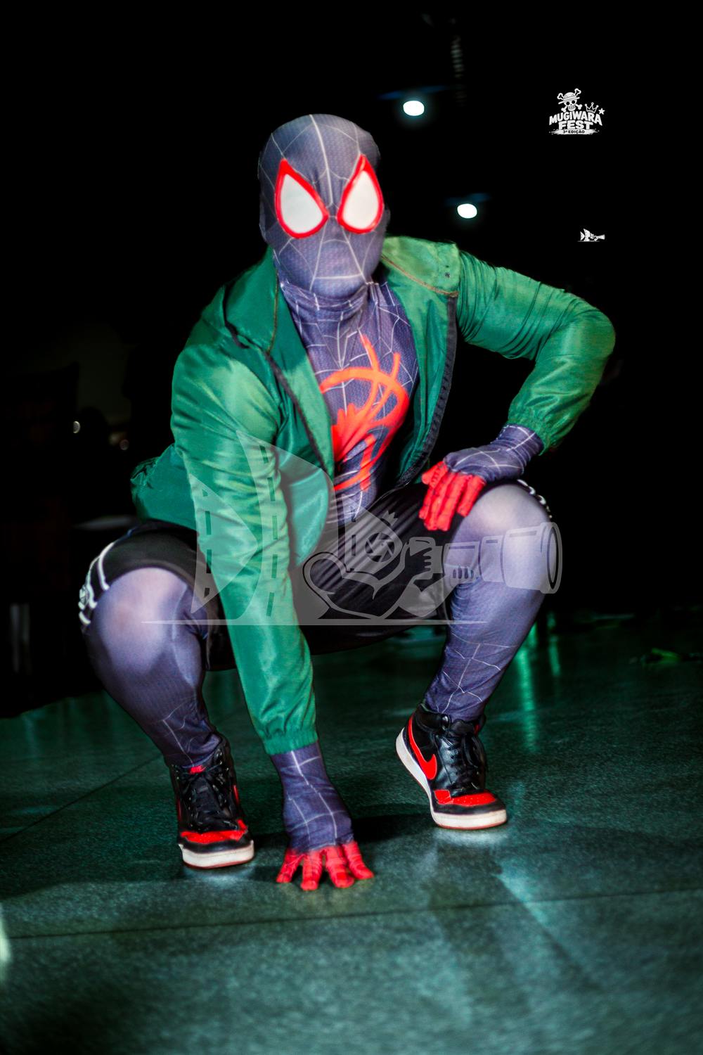 Cosplay de Miles Morales (Aranhaverso) no Mugiwara Fest